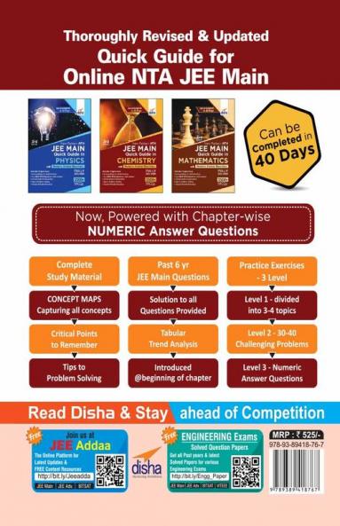 New Pattern NTA JEE Main Quick Guide in Chemistry with Numeric Answer Questions 3rd Edition