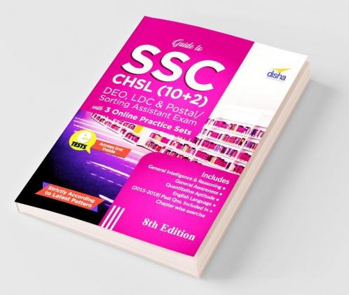 Guide to SSC - CHSL (10+2) DEO LDC & Postal/ Sorting Assistant Exam with 3 Online Practice Sets 8th Edition