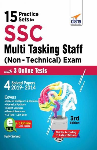 15 Practice Sets for SSC Multi Tasking Staff (Non Technical) Exam with 3 Online Tests 3rd Edition