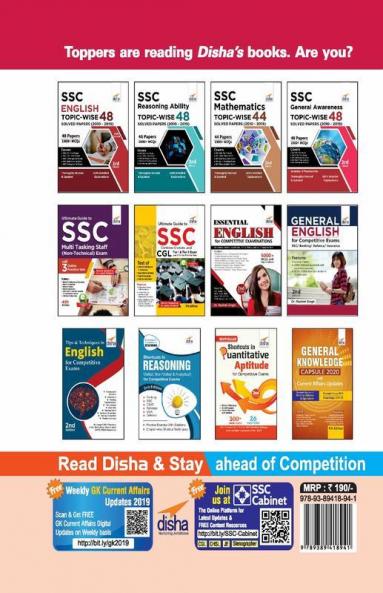 15 Practice Sets for SSC Multi Tasking Staff (Non Technical) Exam with 3 Online Tests 3rd Edition