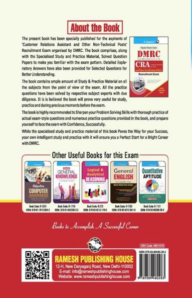 DMRC: CRA & Other Non-Technical Posts Recruitment Exam Guide