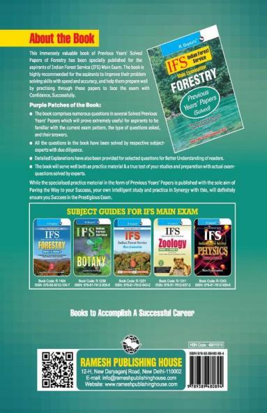IFS: Main Exam (Forestry) Previous Years' Papers (Solved)