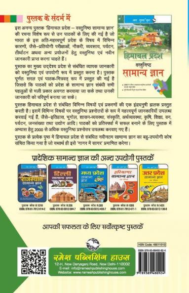 Himachal Pradesh: Objective General Knowledge