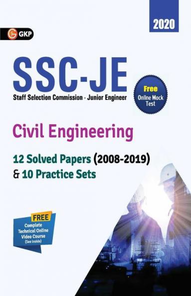SSC JE 2020 : Civil Engineering - 12 Solved Paper (2008-19) & 10 Practice Sets