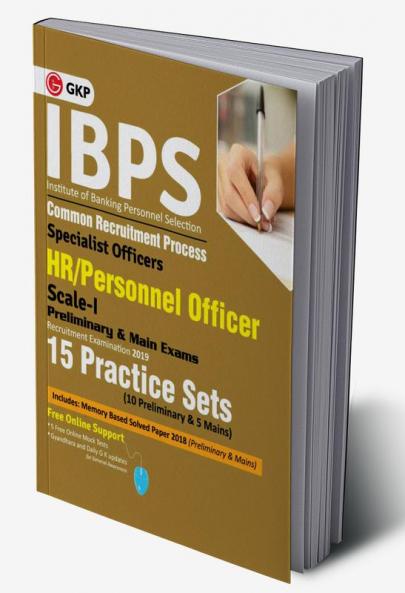 IBPS 2019 : Specialist Officers HR/Personnel Officer Scale I (Preliminary & Main)- 15 Practice Sets