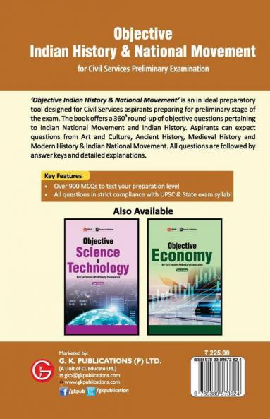 Objective Indian History & National Movement For Civil Services Preliminary Examination 2ed