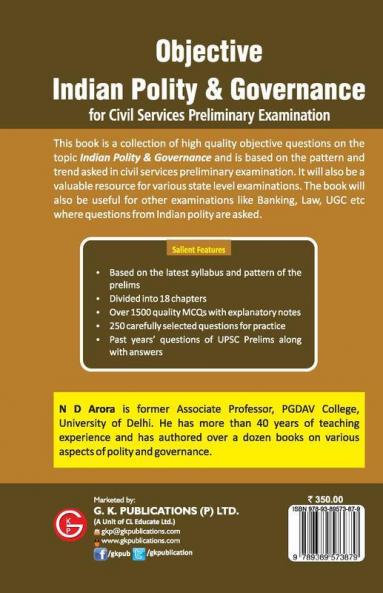 Objective Indian Polity & Governance 2ed