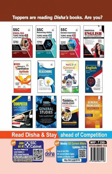 SSC Mathematics Topic-wise 44 Solved Papers (2010-2019) 3rd Edition