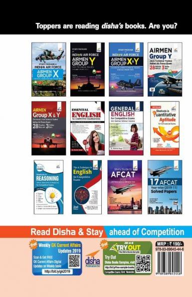 Airmen Group X (Technical Trades) Indian Air Force Exam 28 Practice Sets with 3 Online Sets 2nd Edition