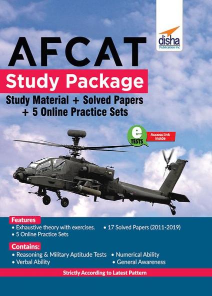 AFCAT Study Package - Study Material + Solved Papers + 5 Online Practice Sets