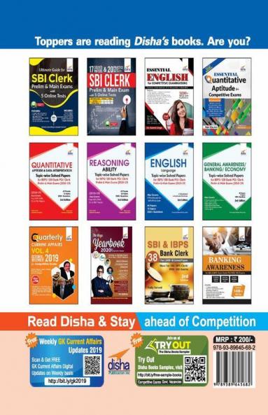 SBI Clerk 2020 Preliminary Exam 20 Practice Sets with 5 Online Tests 3rd Edition