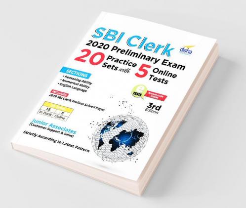 SBI Clerk 2020 Preliminary Exam 20 Practice Sets with 5 Online Tests 3rd Edition