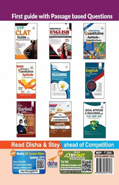 Super 10 Mock Tests for CLAT with Passage based Questions