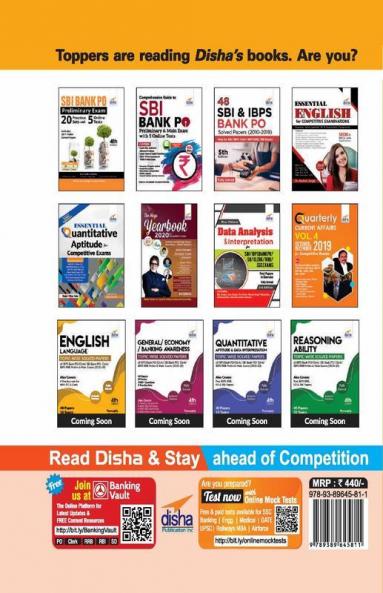 Target SBI Bank PO Preliminary & Main Exam - 20 Practice Sets + Past Papers (2019-15) - 9th Edition
