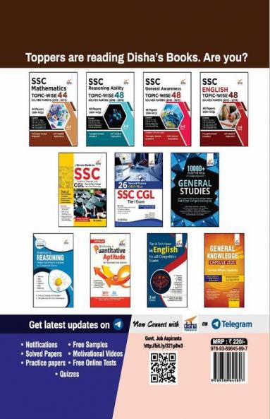 SSC CGL 12 Year-wise Tier I Solved Papers (2010-20) with 3 Online Practice Sets 2nd Edition