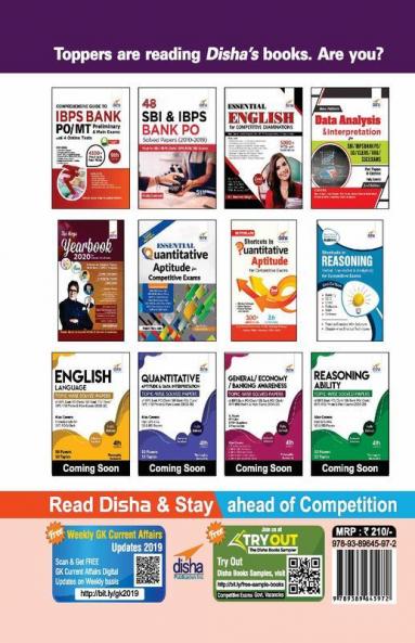 20 Practice Sets for IBPS PO/ MT Preliminary Exam 2020 with 5 Online Tests 5th Edition