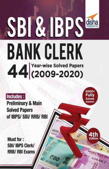 SBI & IBPS Bank Clerk 44 Year-wise Solved Papers (2009-20) 4th Edition