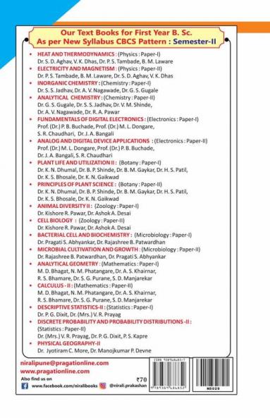 ANALYTICALCHEMISTRY[2 Credits]Chemistry : Paper-II