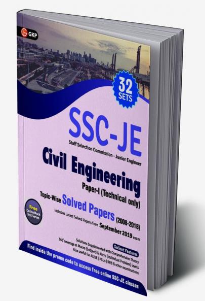 SSC 2020 : Junior Engineer Paper I - Civil Engineering - Topic-Wise Solved Papers 2008-2018