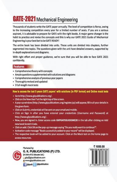 GATE 2021 - Guide - Mechanical Eng ineering