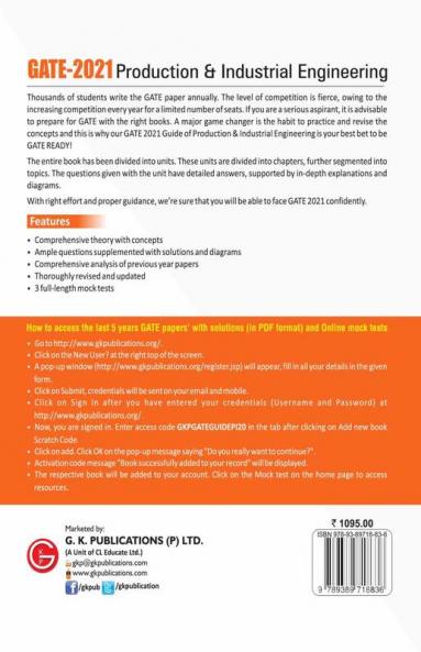 GATE 2021 - Guide - Production & Industrial Engineering