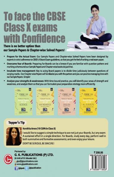 CBSE Class X 2021 - Chapter and Topic-wise Solved Papers 2011-2020 : Social Science (All Sets - Delhi & All India)