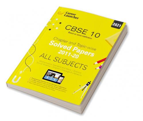 CBSE Class X 2021 - Chapter and Topic-wise Solved Papers 2011-2020 : Mathematics | Science | Social Science | English - Double Colour Matter