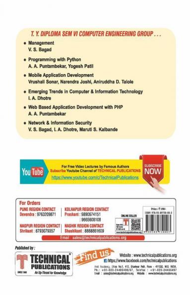 Programming with Python for MSBTE I Scheme (VI - CO/CM/IF/CW - 22616)