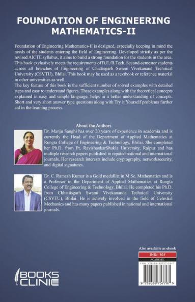 Foundation of Engineering Mathematics-II