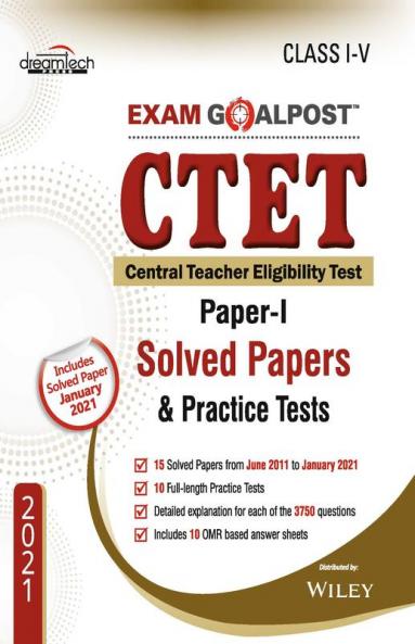 CTET Exam Goalpost Paper-I Solved Papers & Practice Tests Class I-V 2021