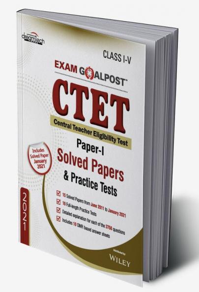 CTET Exam Goalpost Paper-I Solved Papers & Practice Tests Class I-V 2021