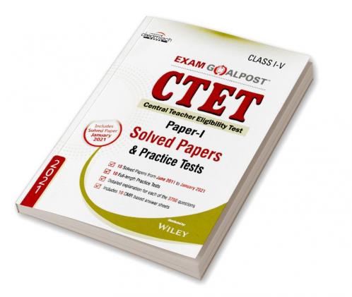 CTET Exam Goalpost Paper-I Solved Papers & Practice Tests Class I-V 2021