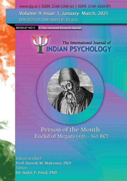 THE INTERNATIONAL JOURNAL OF INDIAN PSYCHOLOGY VOLUME 9 ISSUE 1 BOOKLET NO 5