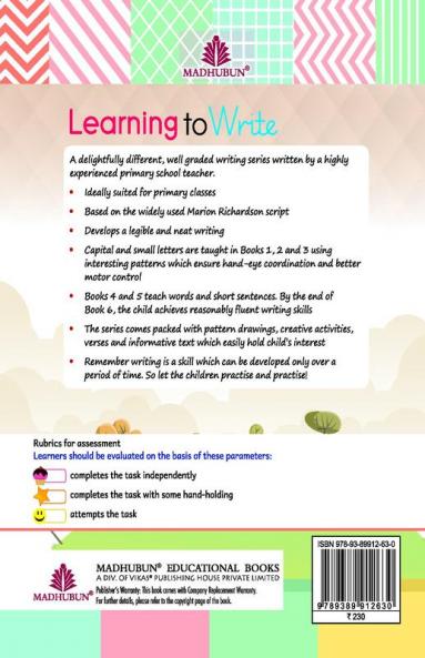 Learning to write 5