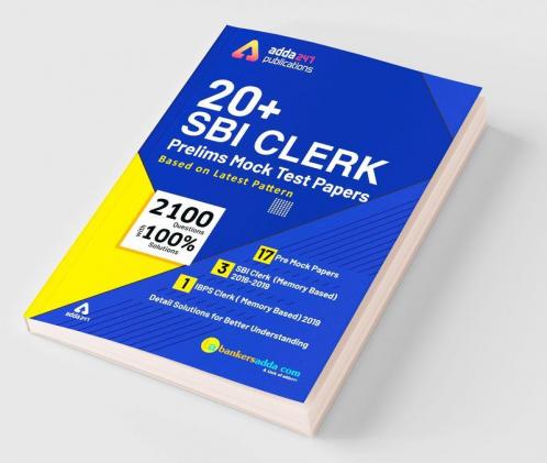 SBI Clerk Prelims Mock Test Book English Printed Edition