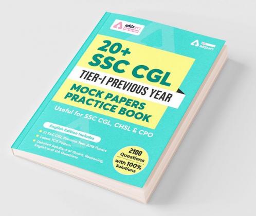 20+ SSC CGL Tier-I Previous Year Mock Papers Practice Book English Medium