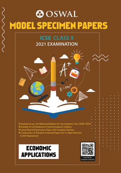 Model Specimen Papers for Economic Application: ICSE Class 10 for 2021 Examination