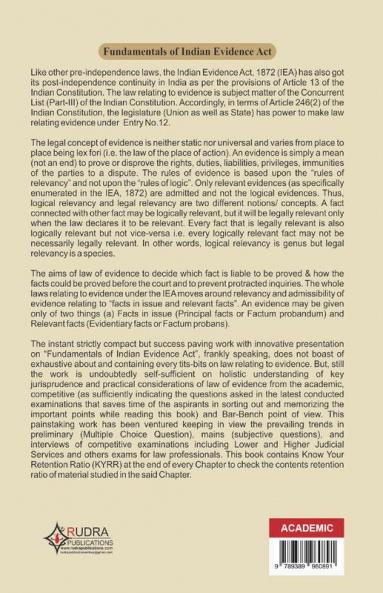 Fundamentals of  Indian Evidence Act