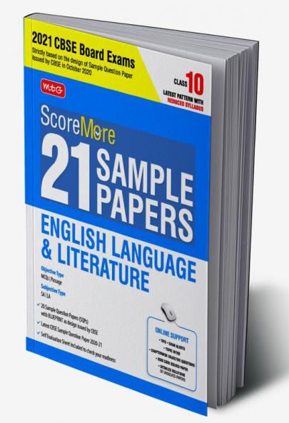 ScoreMore 21 Sample Papers For CBSE Board Exam 2021-22 – Class 10 English Literature