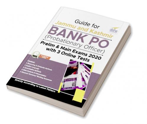 Guide for Jammu and Kashmir Bank PO (Probationary Officer) Prelim & Main Exams 2020 with 3 Online Tests