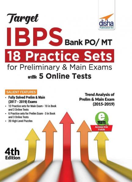 Target IBPS Bank PO/ MT 18 Practice Sets for Preliminary & Main Exams with 5 Online Tests 4th Edition