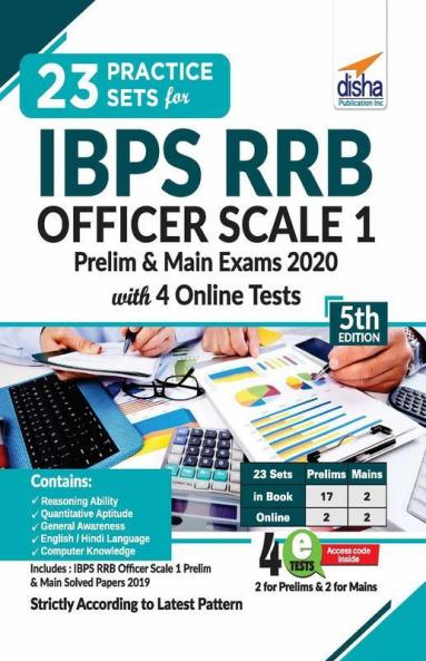 23 Practice Sets for IBPS RRB Officer Scale 1 Preliminary & Main Exam 2020 with 4 Online Tests 5th Edition