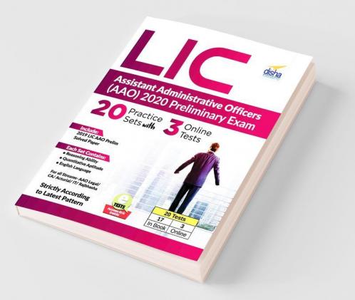 LIC Assistant Administrative Officers (AAO) Preliminary Exam 20 Practice Sets with 3 Online Tests | Reprint 2023 | CA/ Actuarial/ Legal/ Rajbhasha/ IT