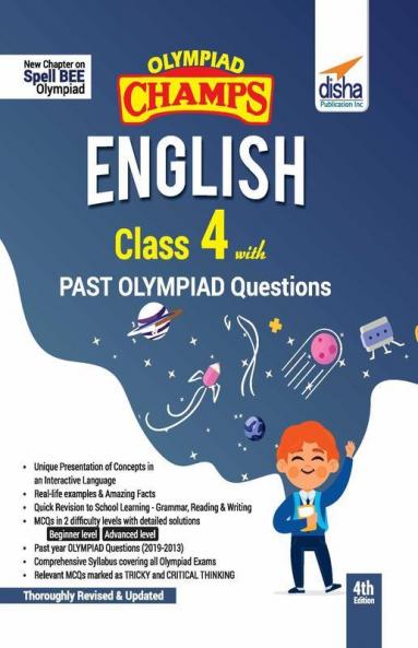 Olympiad Champs English Class 4 with Past Olympiad Questions 4th Edition