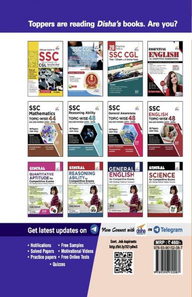 28 Solved Papers (2010-20) for SSC CGL Tier I Exam 4th Edition
