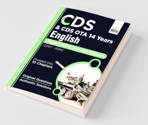 CDS & CDS OTA 14 Years English Topic wise Solved Papers (2007-2020)