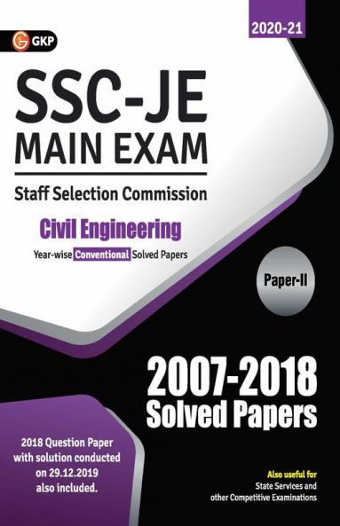 SSC 2021 : Junior Engineer - Civil Engineering Paper II - Conventional Solved Papers (2007-2018)