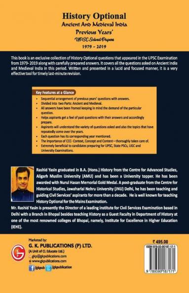 UPSC Previous Years' Solved Papers (1979-2019) - History Optional `Ancient & Medieval India'