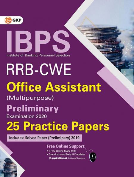 IBPS RRB-CWE Office Assistant (Multipurpose) Preliminary --25 Practice Papers