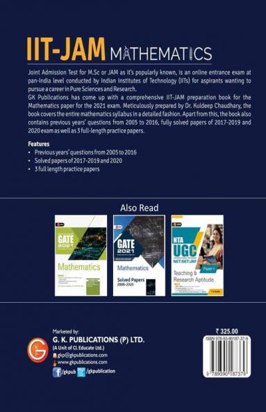 IIT JAM (Joint Admission Test for M.Sc.) 2021 - Mathematics